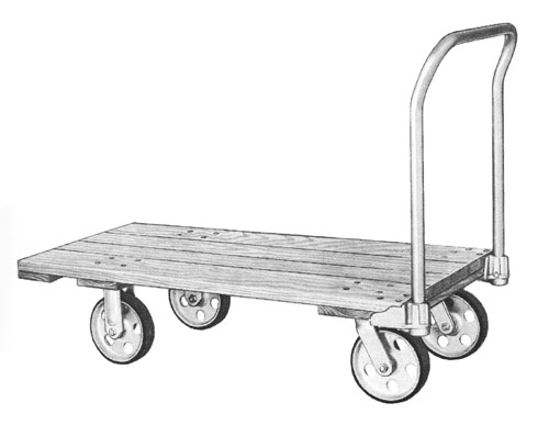 Nutting Platform Truck with hardwood deck